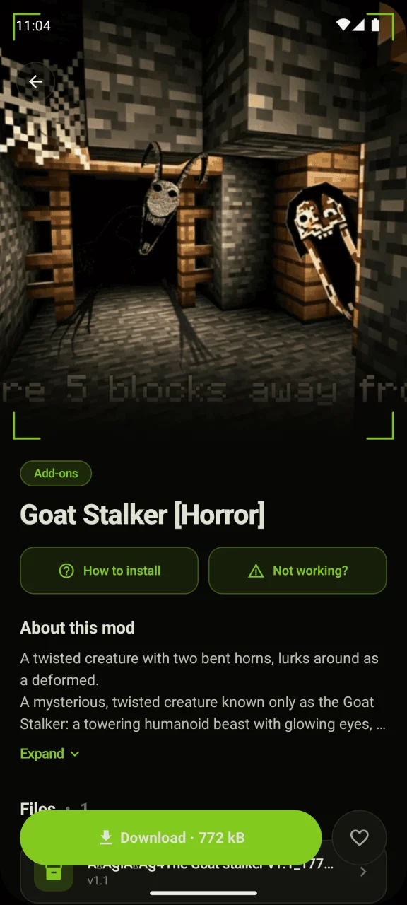 Stalker Mod for Minecraft PE