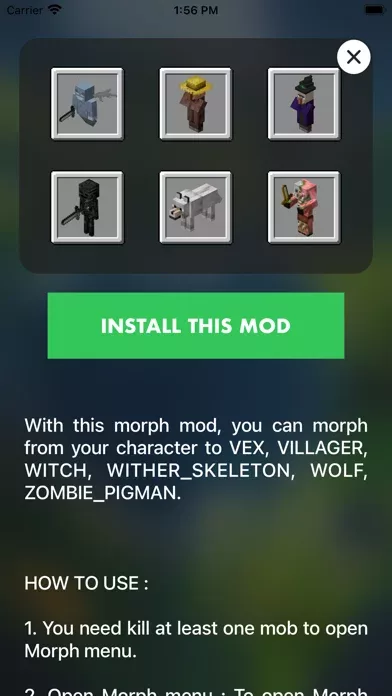 MCPE ADDONS - Morph Mods