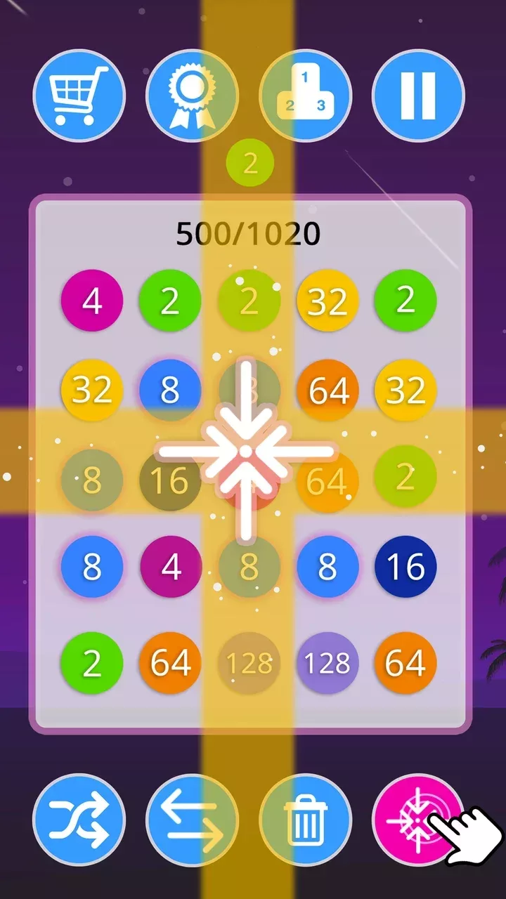 2-4-8 : link identical numbers