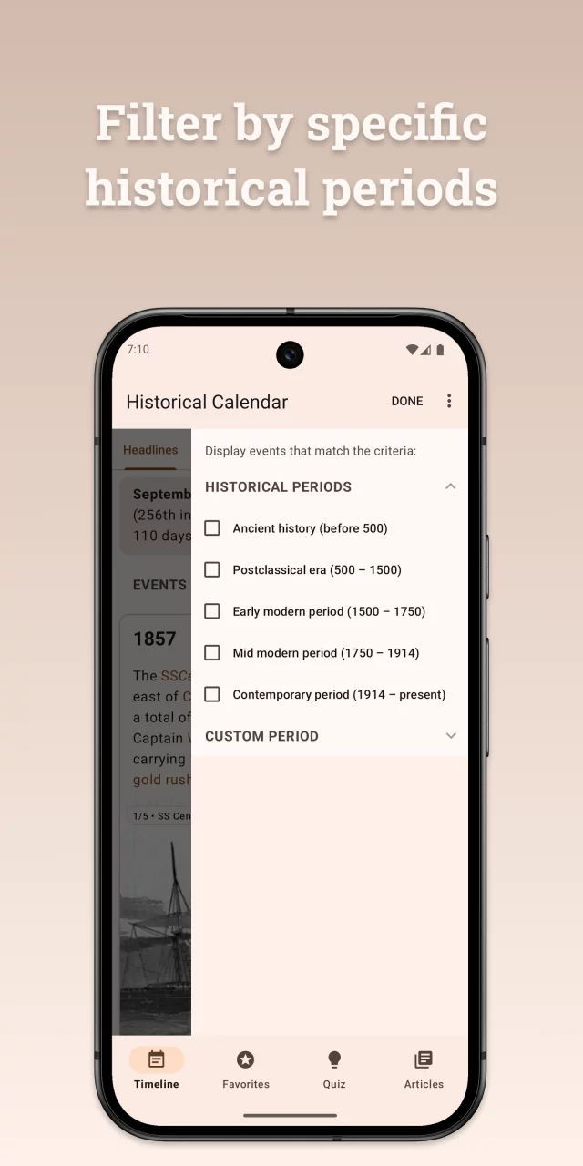 Historical Calendar