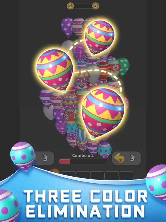 Balloon Master 3D: Три в ряд
