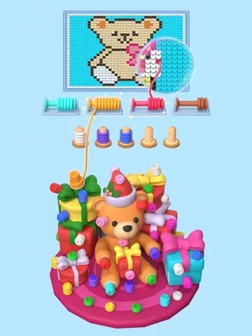 Wool Master - Пиксель нитки 3D