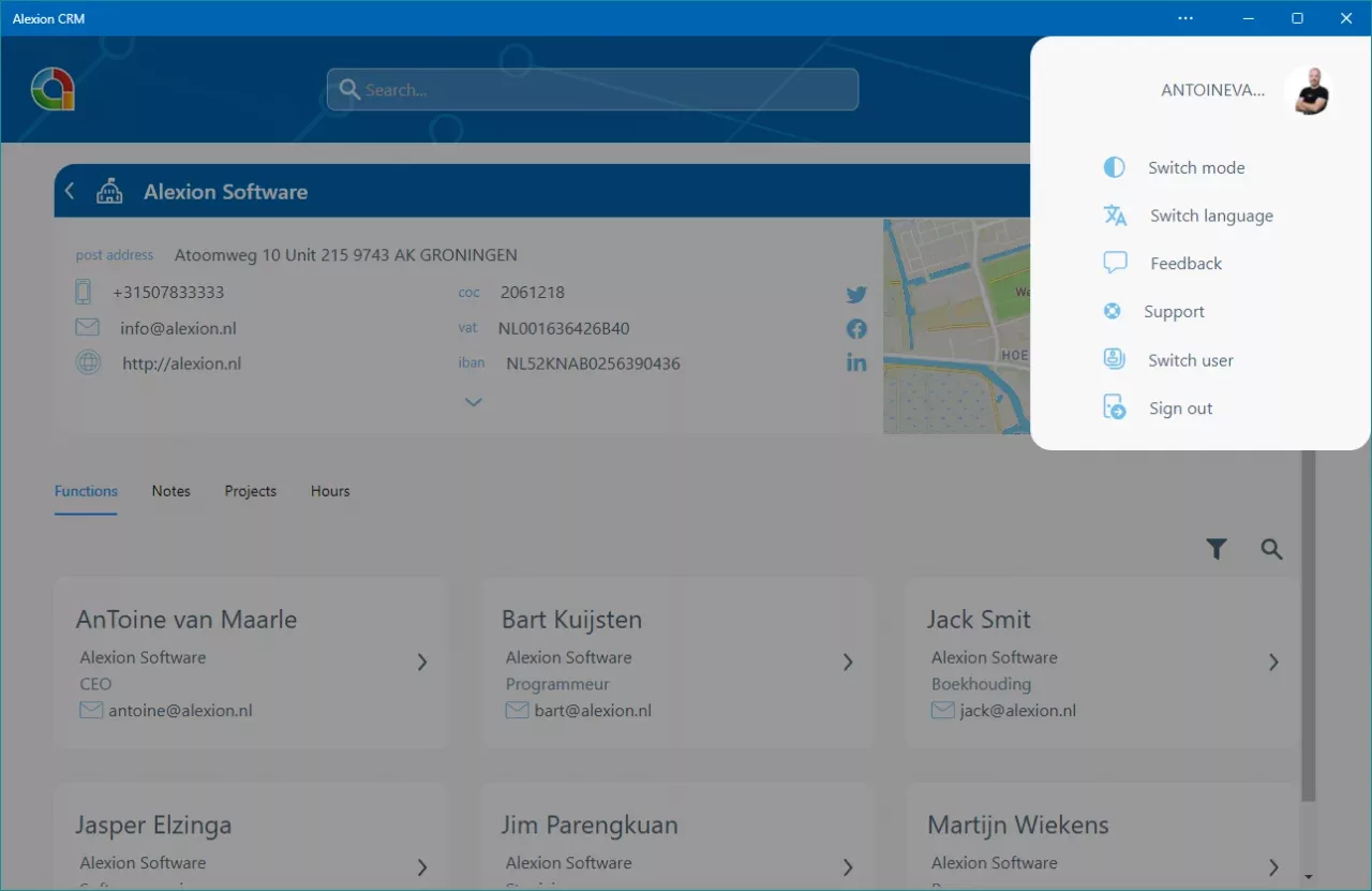 Alexion CRM App