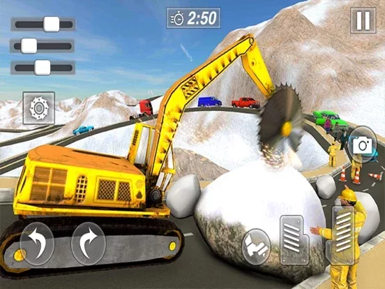 Operate Snow Excavator Crane