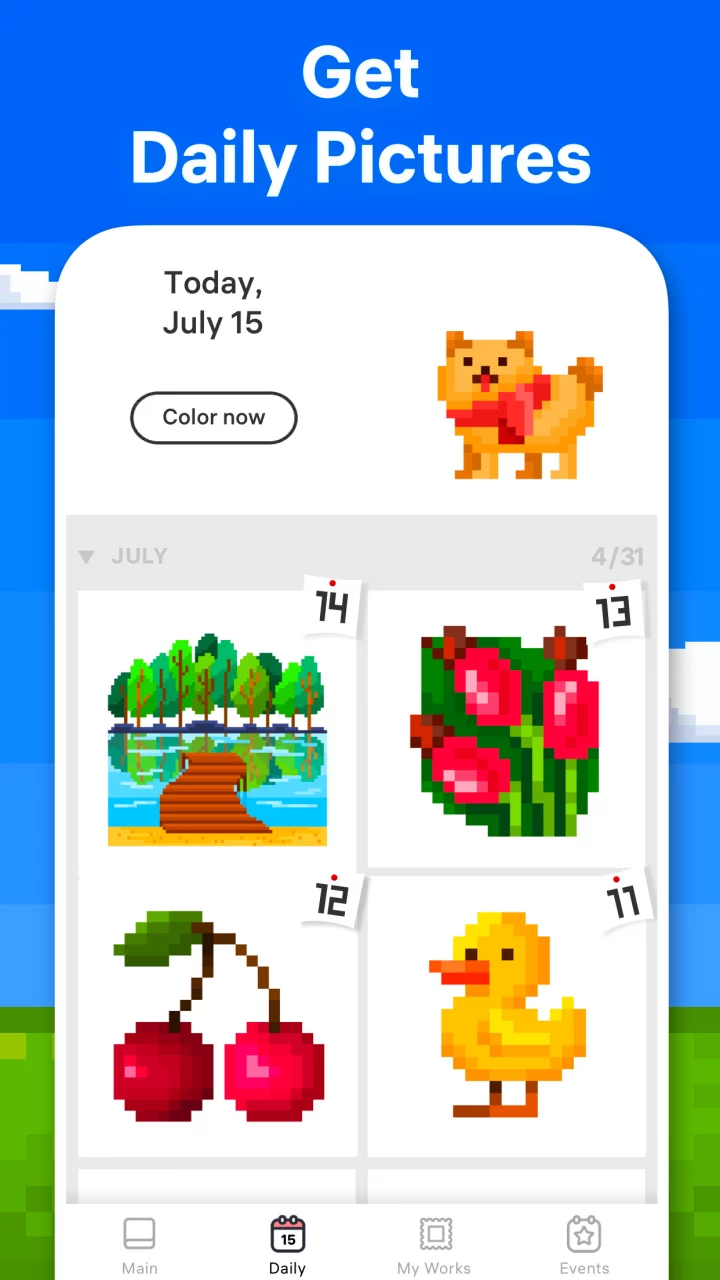 Pixel Art - Color by Number