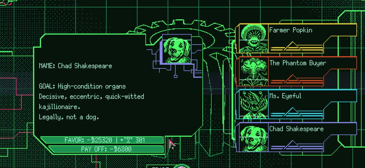 Space Warlord Organ Trading Simulator