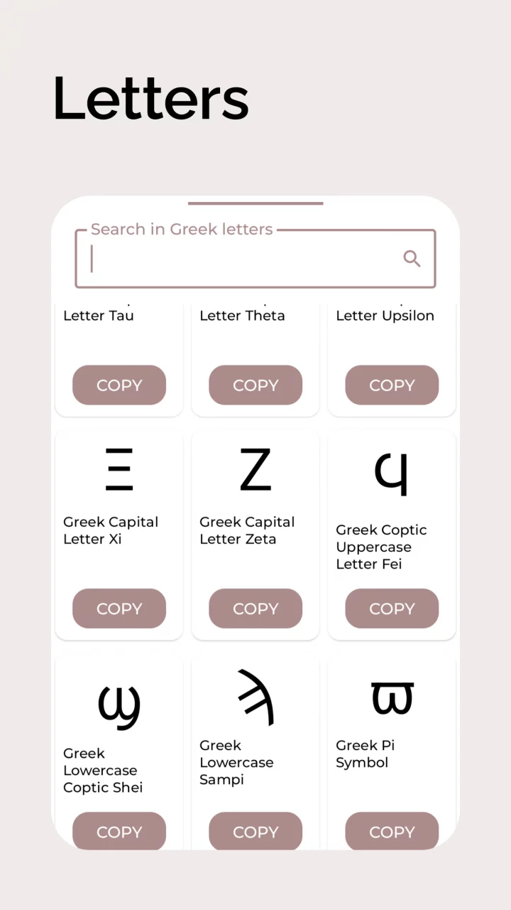 Scopy: Symbols, Fonts, Kaomoji