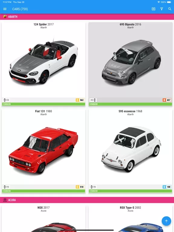 Horizon 5 Cars