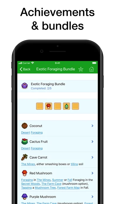 Database for Stardew Valley