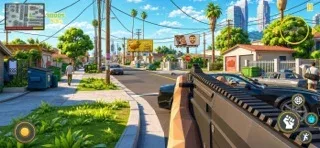 Гангстер Чувак Theft War Игры