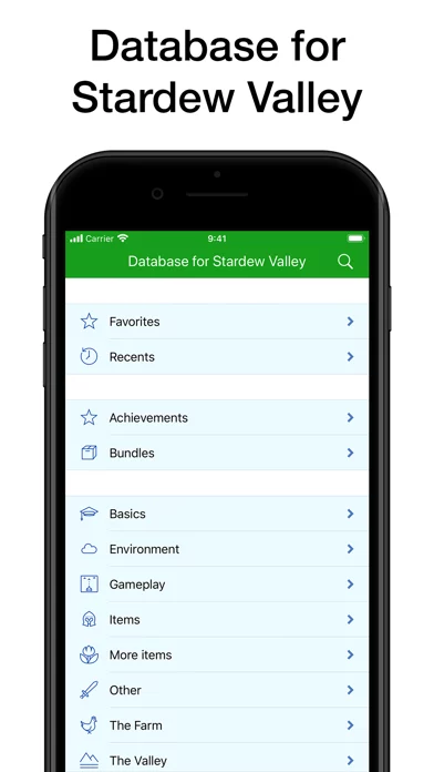 Database for Stardew Valley