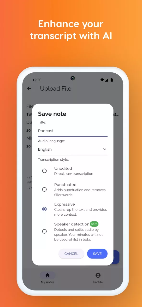 Scribe: Speech-to-text