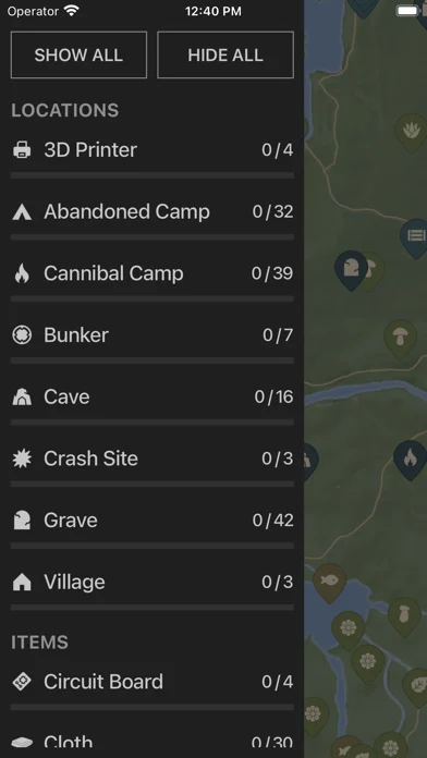 Map for Sons of the Forest