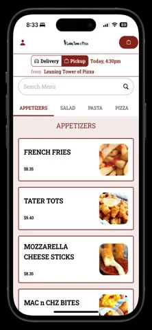 Leaning Tower of Pizza App