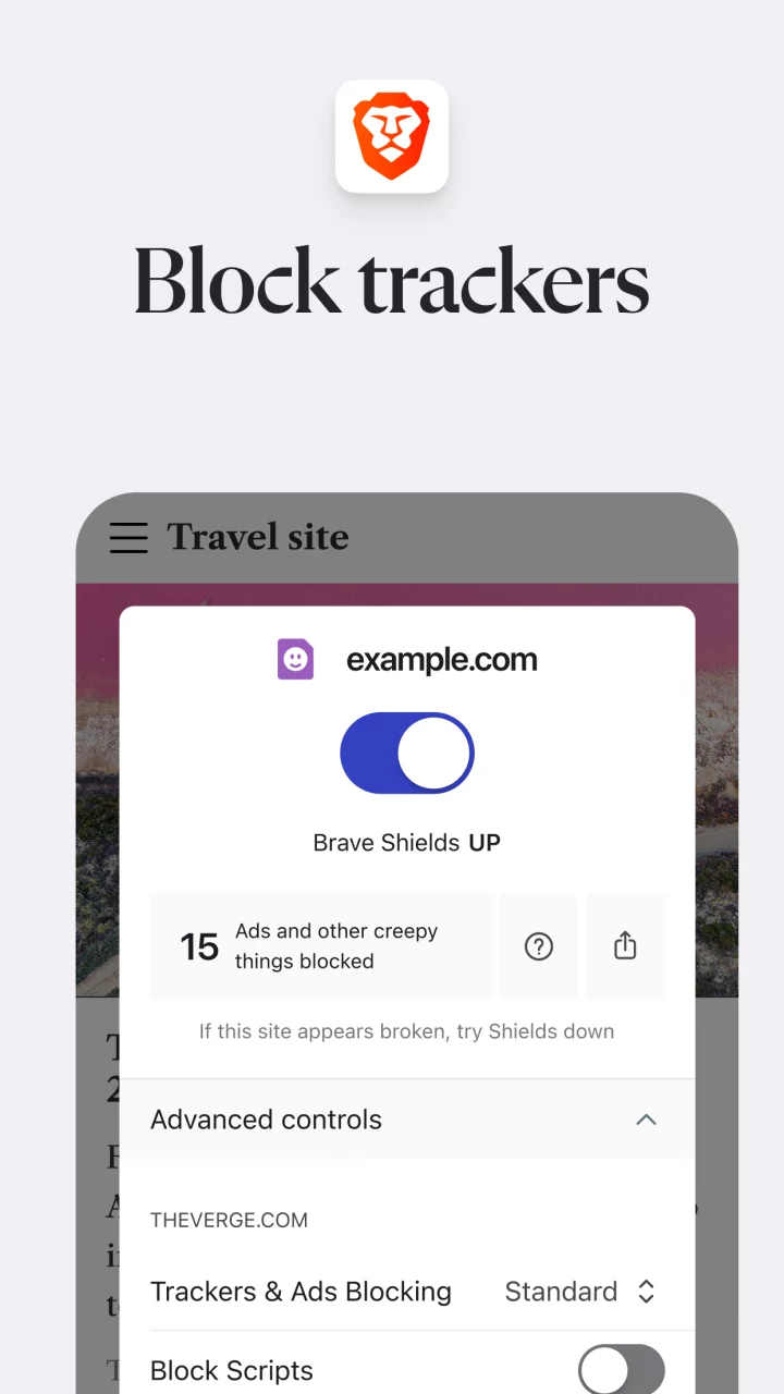 Brave Private Web Browser, VPN
