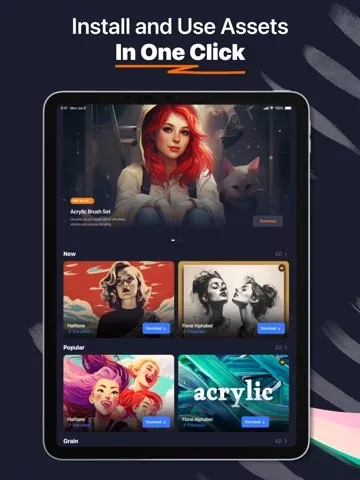 Procreate AI brushes & Art Set