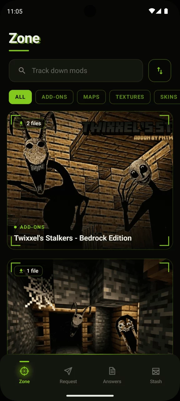 Stalker Mod for Minecraft PE