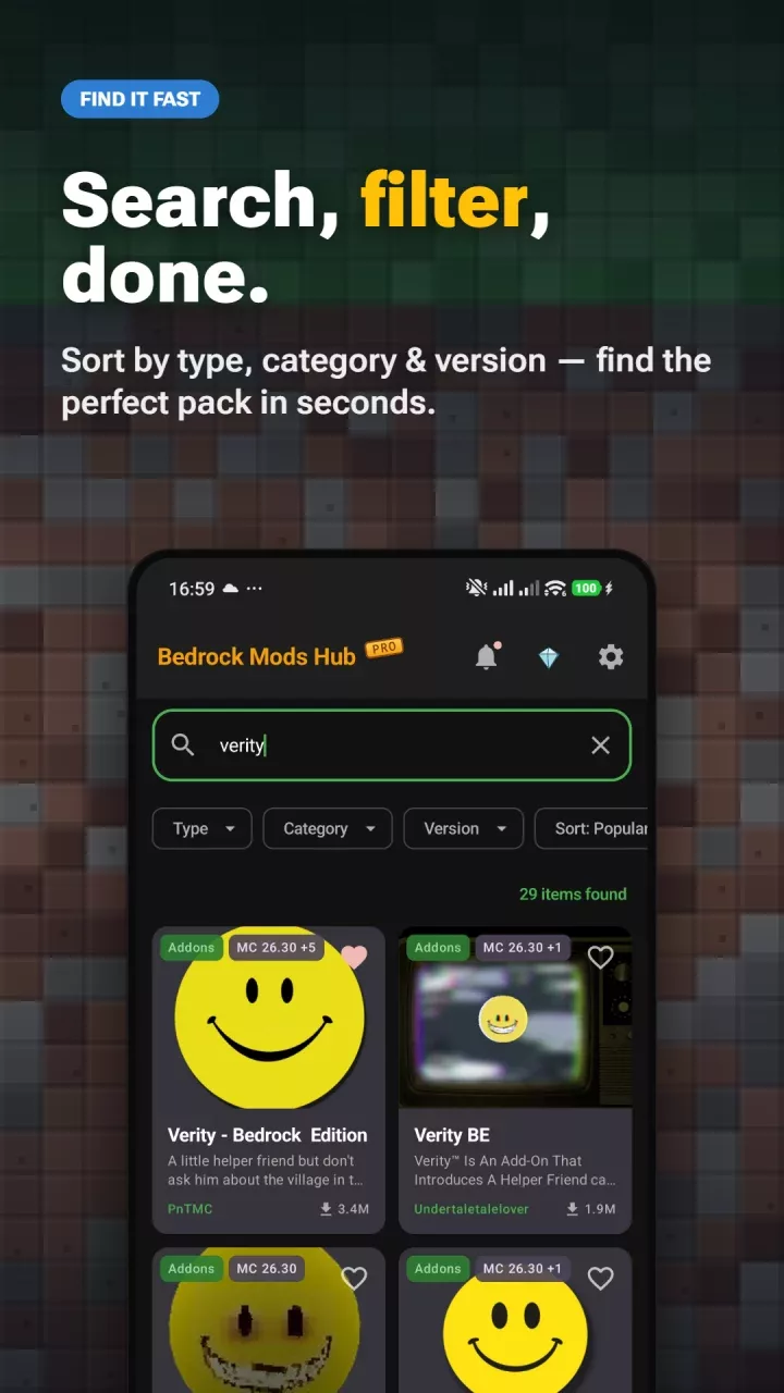 MC Bedrock Mods for Minecraft