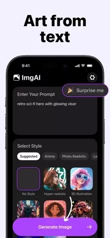 ImgAI: AI Art, Photo Generator