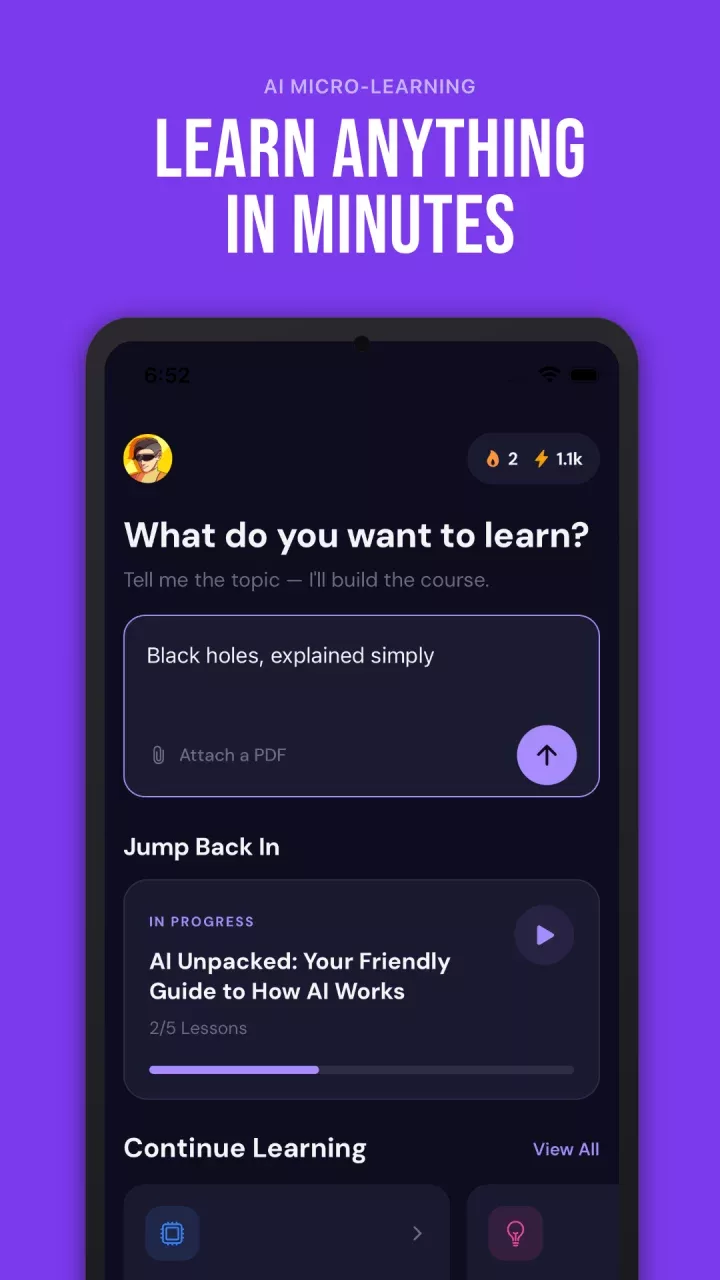 Micro Learning App - Morso