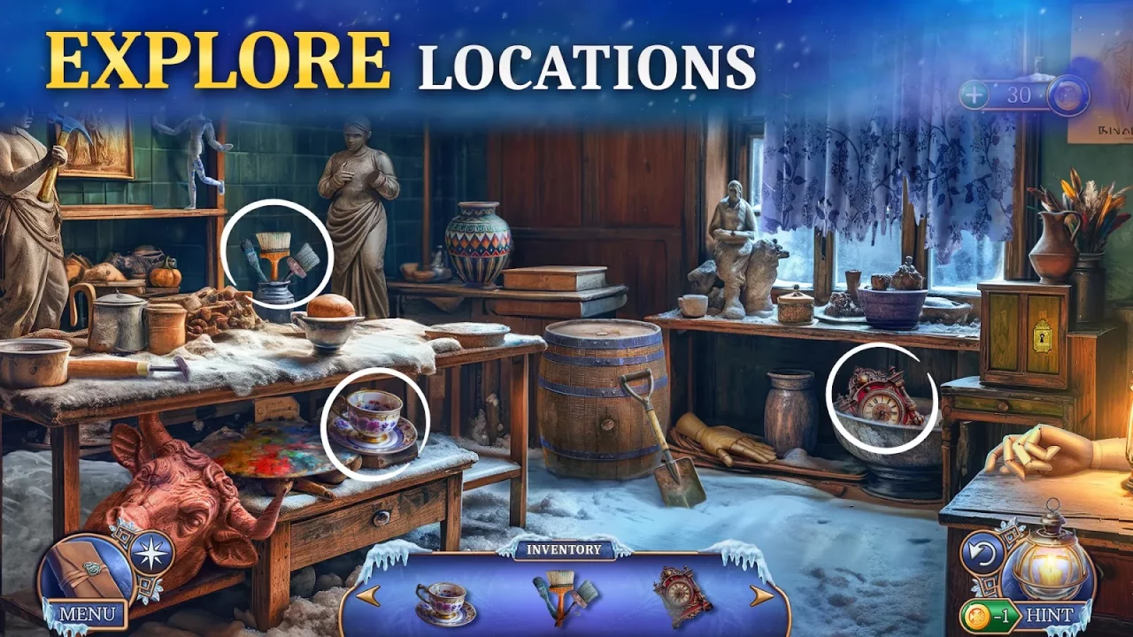 Icebound Secrets Hidden Object