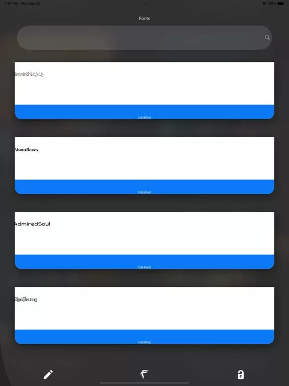 Fonts for Procreate