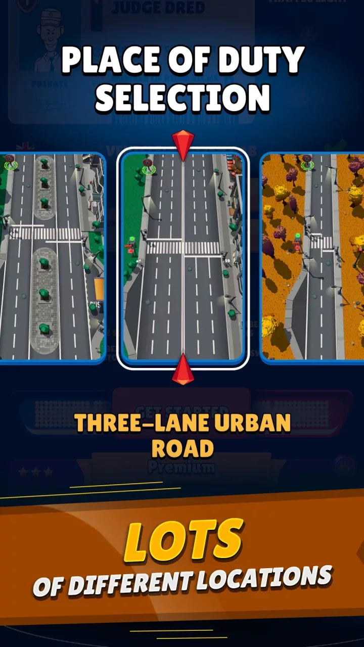 Traffic police simulator