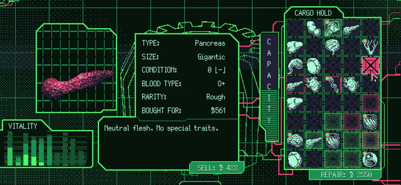 Space Warlord Organ Trading Simulator