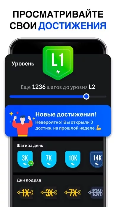 Шагомер & cчётчик шагов