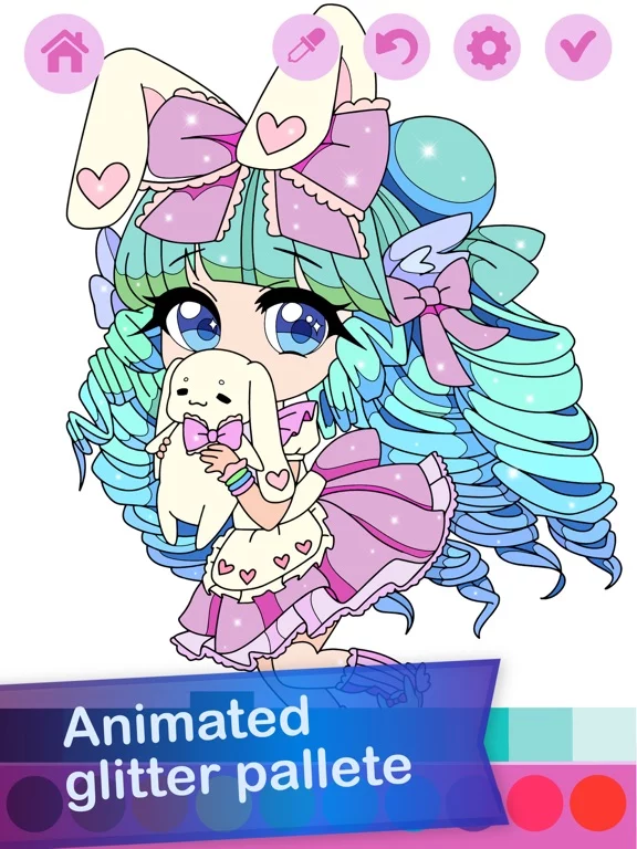 Kawaii Anime Coloring Book