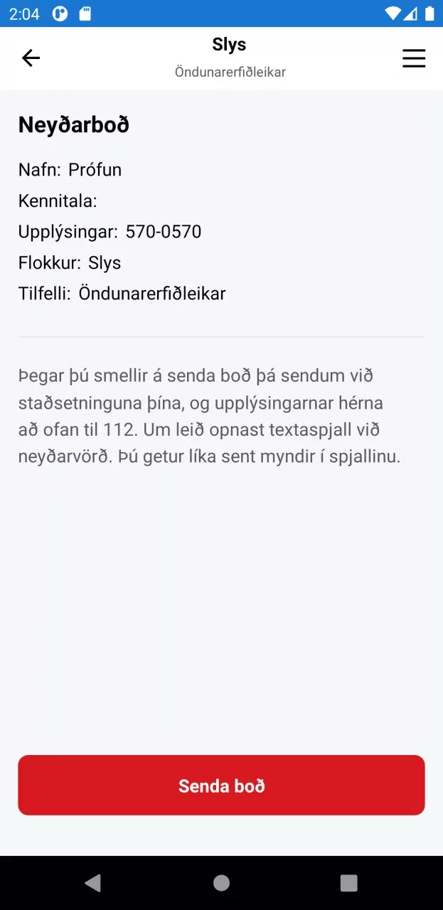 112 Neyðarlínan