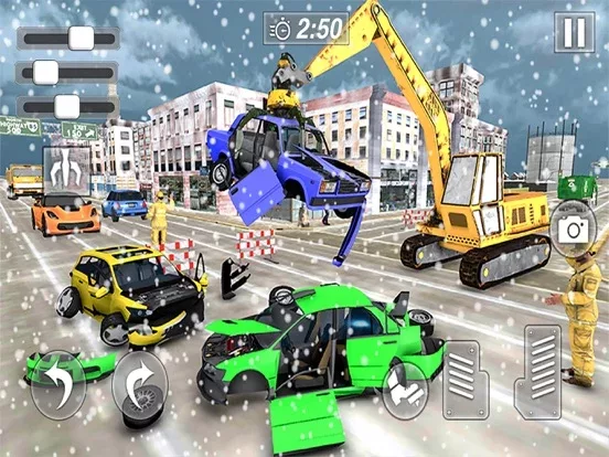 Operate Snow Excavator Crane