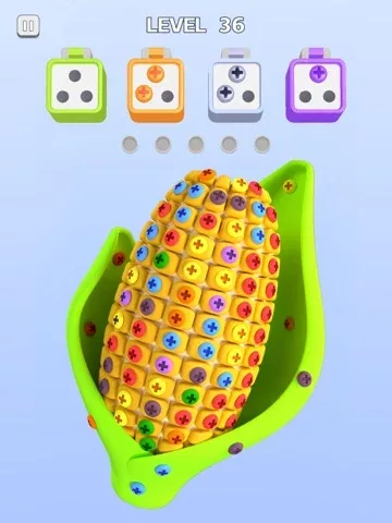 Screw Sort 3D - Болты и гайки