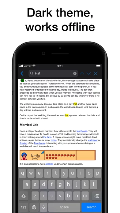 Database for Stardew Valley
