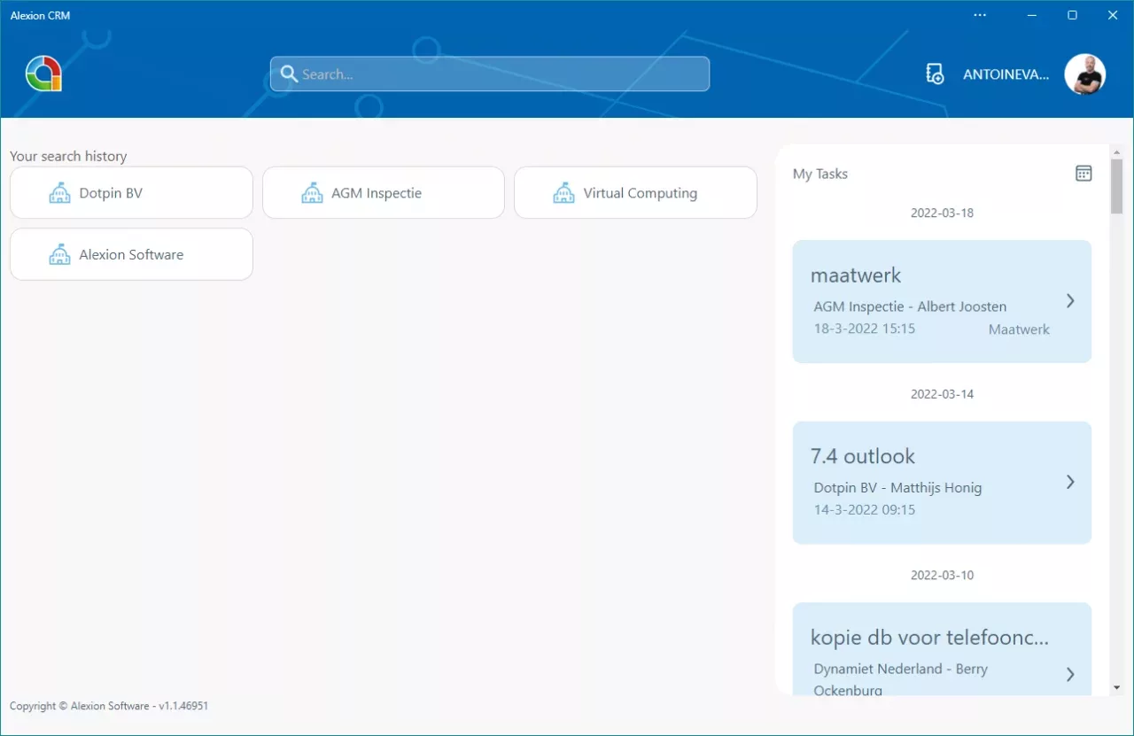 Alexion CRM App