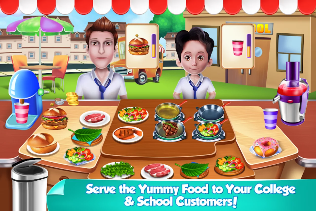 Food Truck Cafe Game for Girls