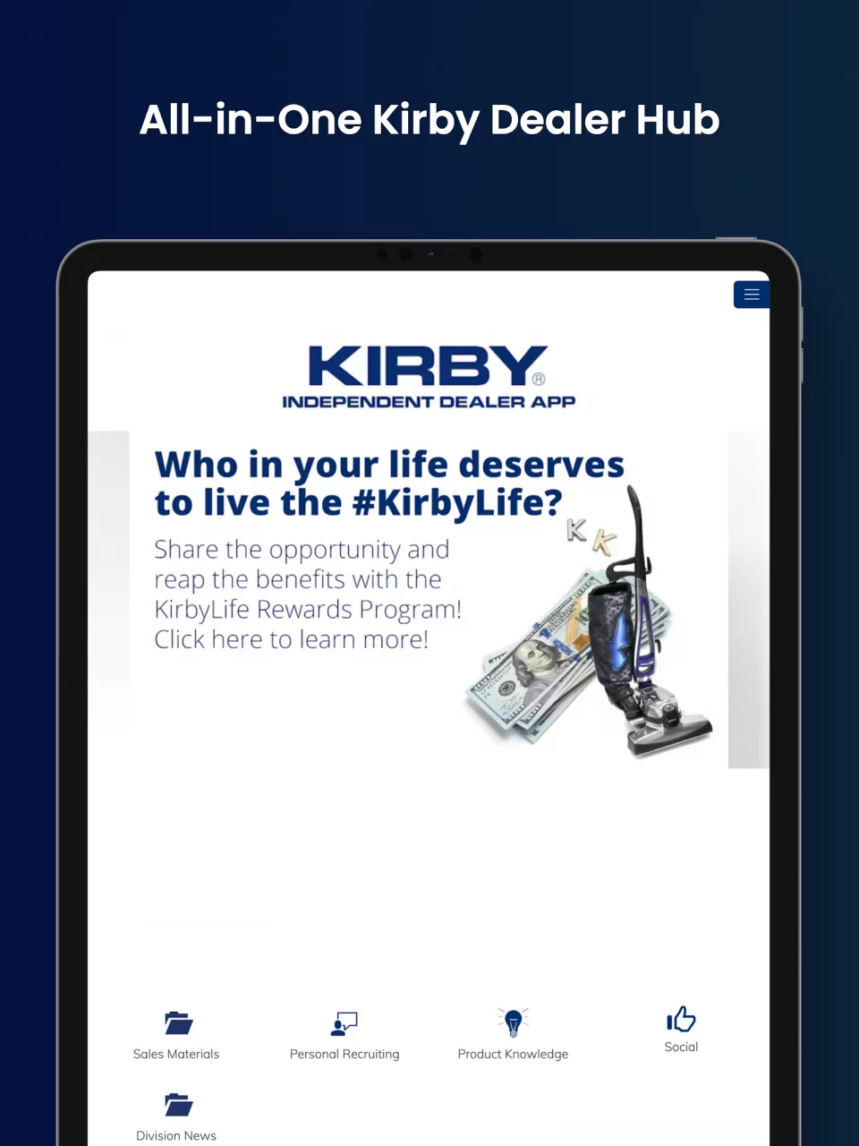 Independent Kirby Dealer App
