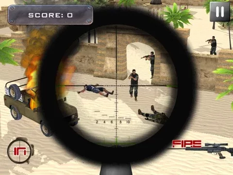 Army Sniper Desert War Hero Free