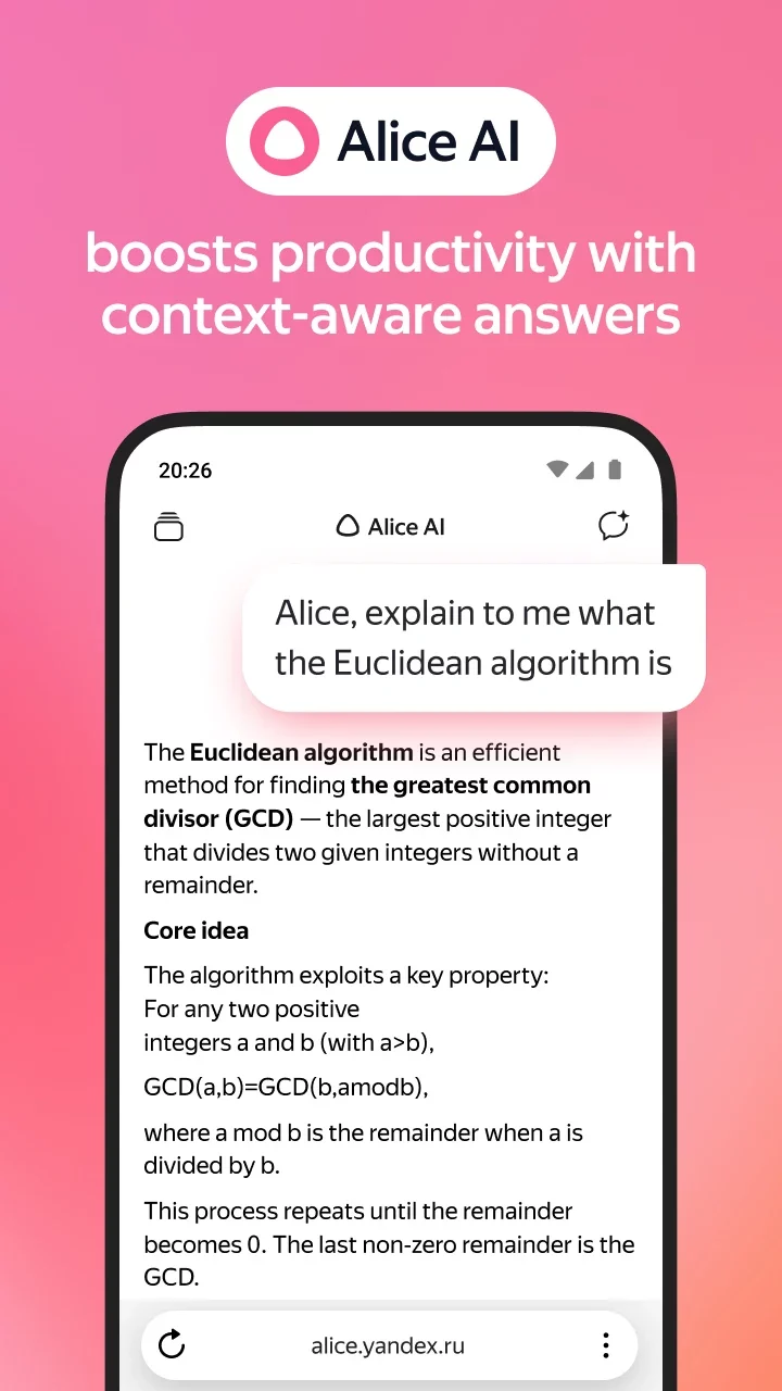Yandex Browser with Alice AI
