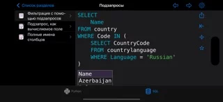 Python & SQL