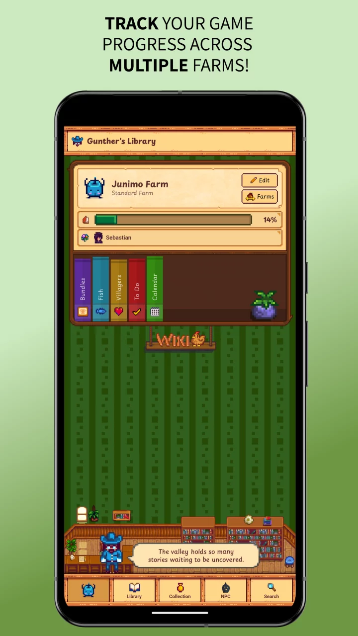 Gunther's Library for Stardew