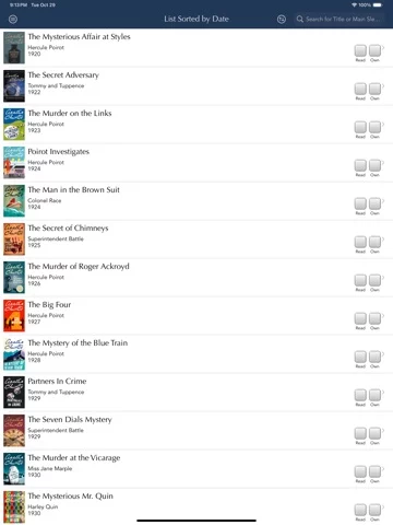 Agatha Christie Reading List
