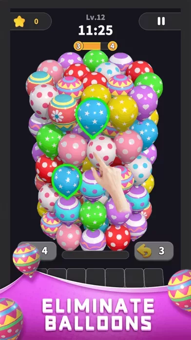 Balloon Master 3D: Три в ряд