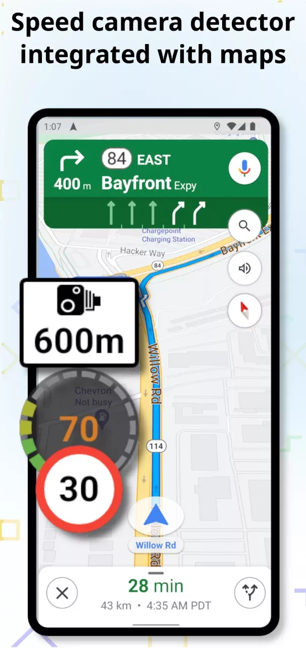 Radar: speed cameras