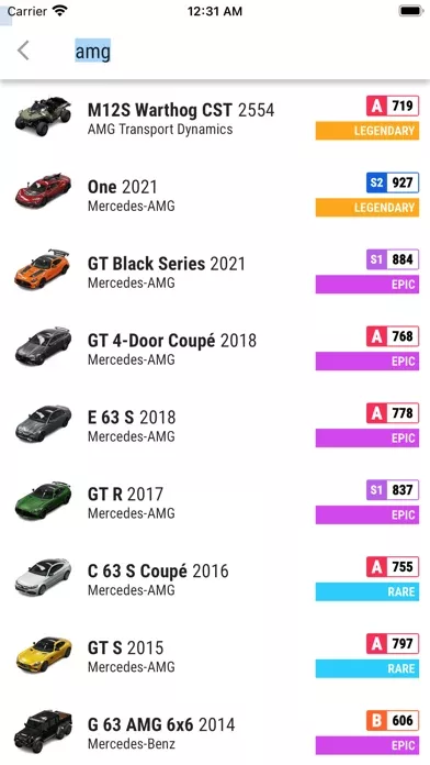 Horizon 5 Cars