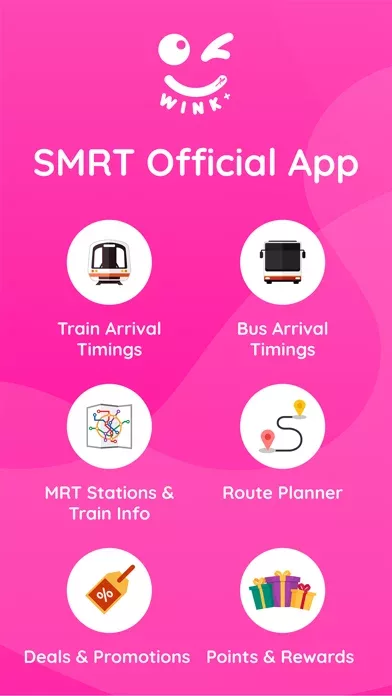 WINK+ MRT Map, Bus, Food Deals