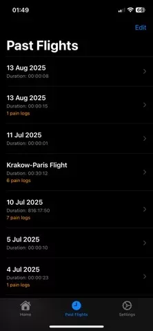 BaroTrauma Log: Flight