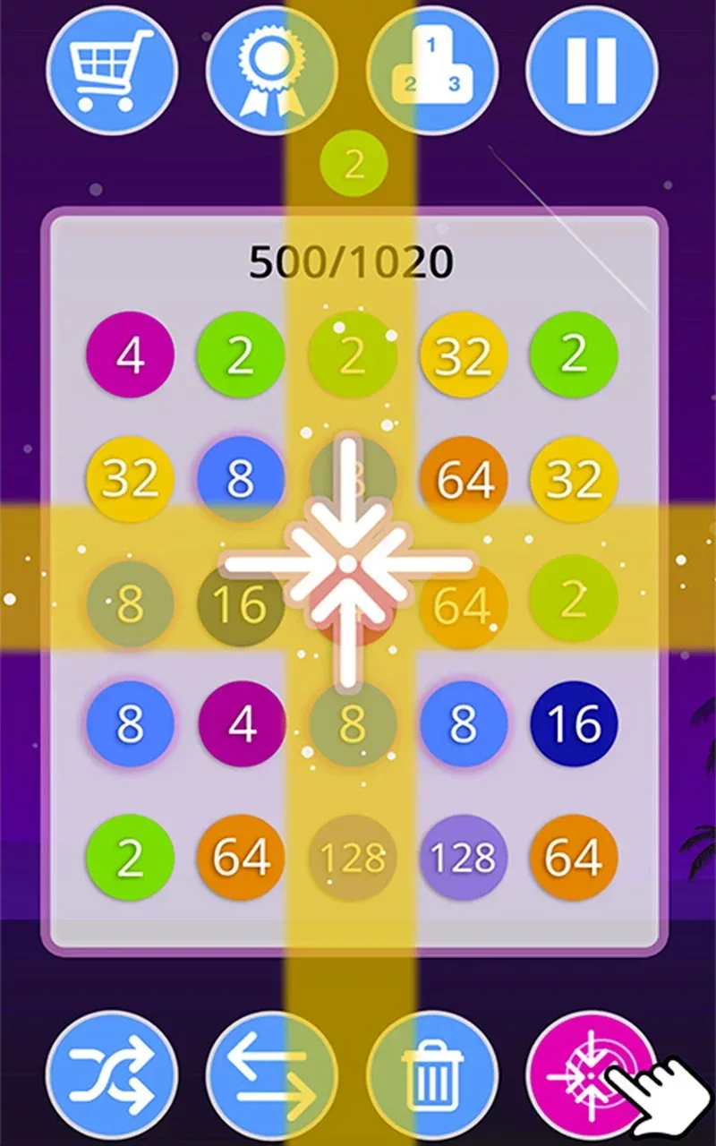 2-4-8 : link identical numbers