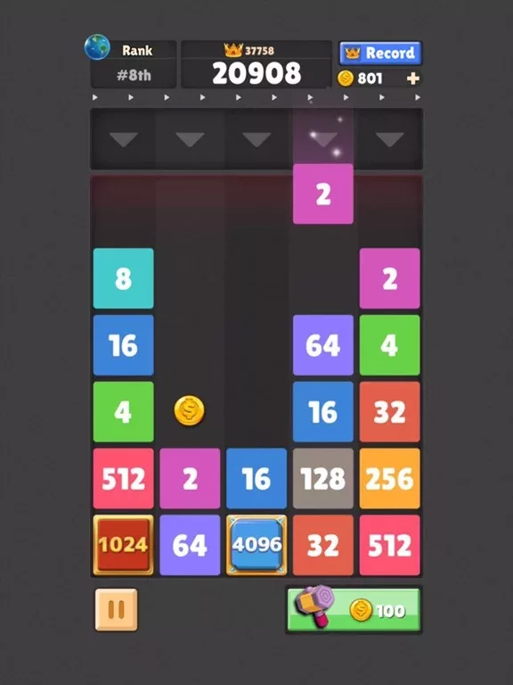 Drop The Number : Merge Puzzle