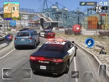 Police Car Chase City Driving